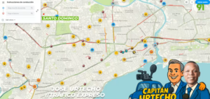 Reporte vial de este viernes: 52 % de las vías presentan congestión en Santo Domingo