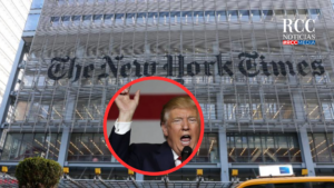 Trump amenaza al New York Times por sondeo desfavorable sobre su primer año de gobierno