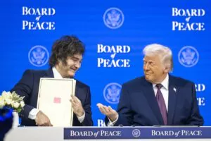 Milei dice que la Junta de Paz, creada por Trump, «defenderá los valores judeocristianos»