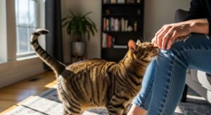 ¿Por qué los gatos se frotan con las personas y objetos?