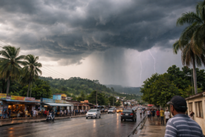 Vaguada provocará aguaceros y tronadas en varias provincias durante la tarde de este martes