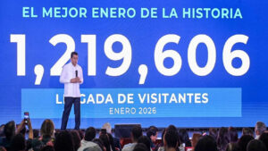Turismo arranca 2026 con más de 1.2 millones de visitantes en enero