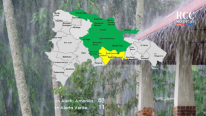 COE mantiene varias provincias en alerta por lluvias asociadas a vaguada