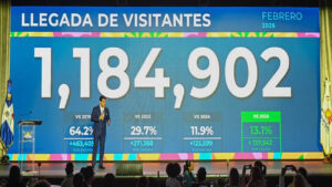 Turismo registra crecimiento al recibir 1,184,902 visitantes durante febrero