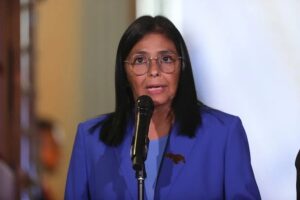Delcy Rodríguez dice que Venezuela quiere construir relaciones a «largo plazo» con EE.UU.
