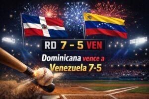 República Dominicana vence 7-5 a Venezuela con fuerte ofensiva en el Clásico Mundial
