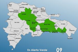 COE mantiene alerta verde en ocho provincia y DN por vaguada