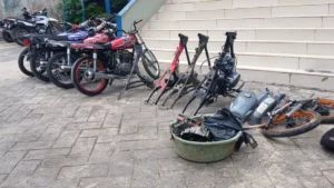 Policía Nacional desmantela banda que robaba motocicletas en Yamasá