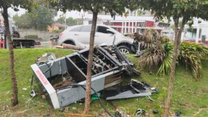 Yipeta se estrella tras persecución militar en Santiago Rodríguez