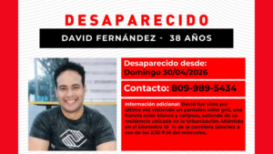 Familiares reportan desaparición de hombre en el Distrito Nacional y solicitan ayuda para localizarlo