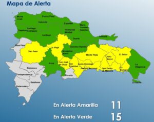 Lluvias persistentes mantienen varias provincias bajo alerta en el país