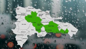 COE mantiene 10 provincias y el Distrito Nacional bajo alerta por lluvias