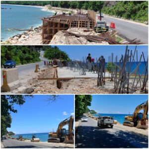 Avanzan trabajos de la carretera Barahona–Enriquillo y el mirador de San Rafael