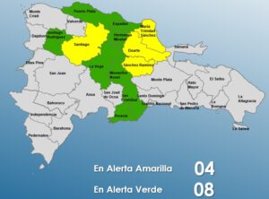 COE mantiene 12 provincias en alerta por vaguada 