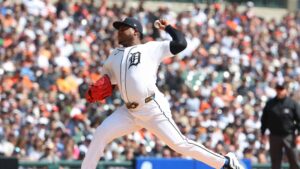 Valdez domina desde la lomita y Detroit blanquea a San Luis