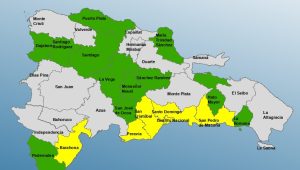 COE eleva a seis las provincias en alerta amarilla por vaguada