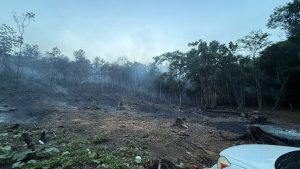 Medio Ambiente controla incendio en Monseñor Nouel