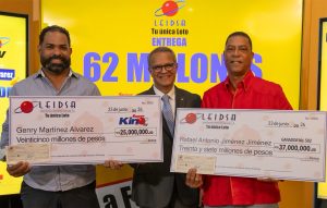 Leidsa entrega 62 millones a dos nuevos millonarios