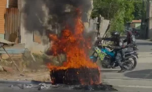 Protestas por apagones se intensifican en Sabana Grande de Boyá
