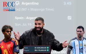 Drake apuesta US$1.5 millones por Argentina para la final del Mundial 2026 ante España