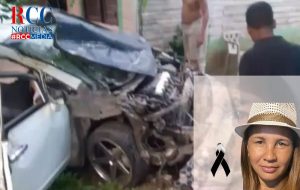 Mujer muere tras automóvil impactar una vivienda en Monte Plata