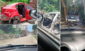 Habitantes de Cancino Primero denuncian carros abandonados y desmantelados en vía pública